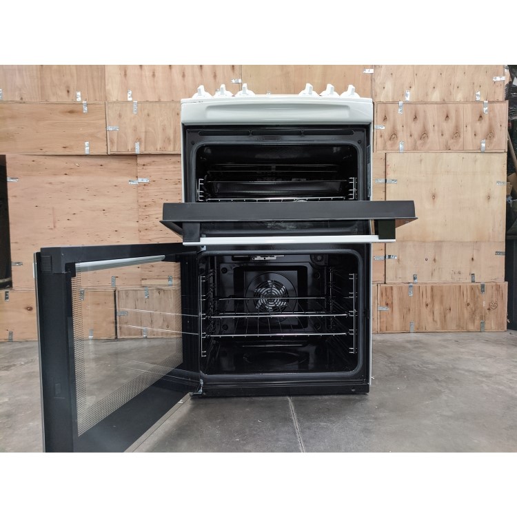 GRADE A3 - Zanussi 55cm Double Oven Electric Cooker - White
