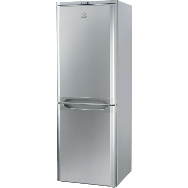 GRADE A1 - Indesit IBD5515S 60/40 157x55cm 206L Freestanding Fridge Freezer - Silver