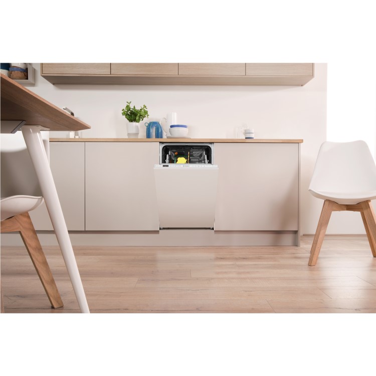 INDESIT DSIO3T224EZ Slimline 10 Place Fully Integrated Dishwasher With Quick Wash