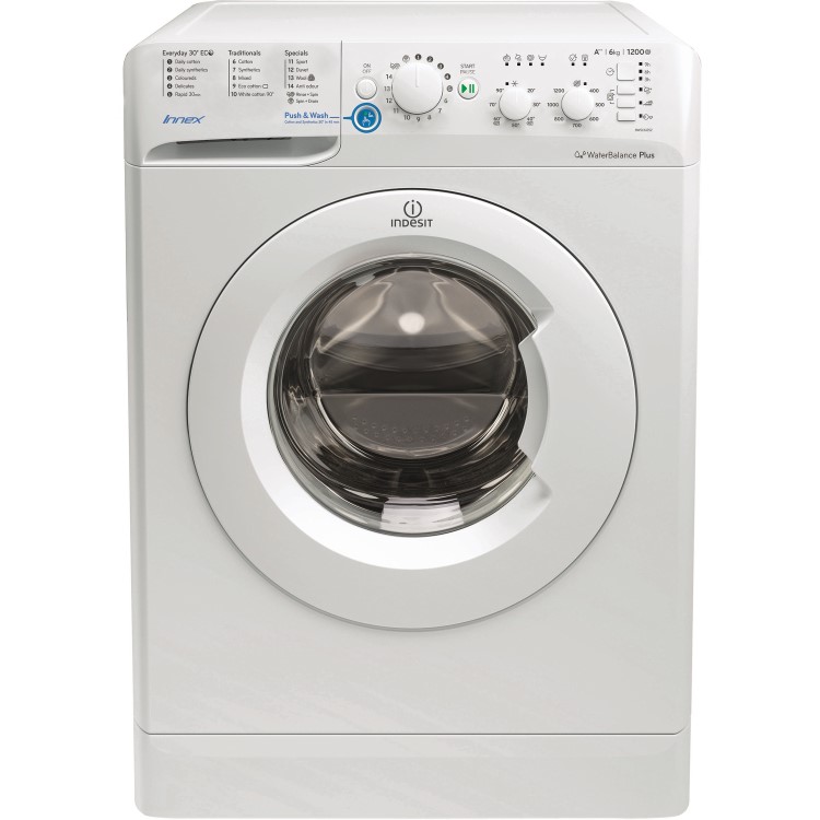 INDESIT BWSC61252W Innex 6kg 1200rpm Freestanding Washing Machine - White