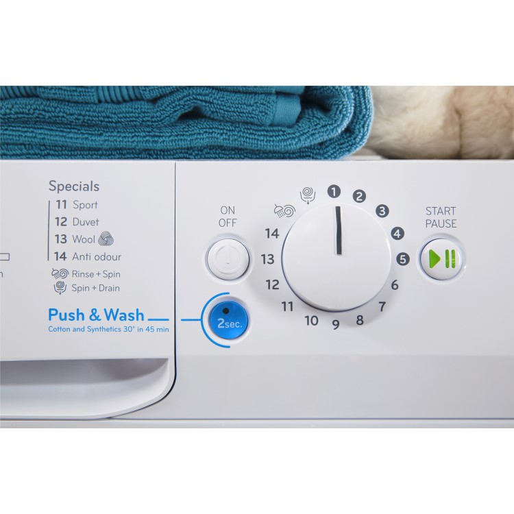 INDESIT BWSC61252W Innex 6kg 1200rpm Freestanding Washing Machine - White