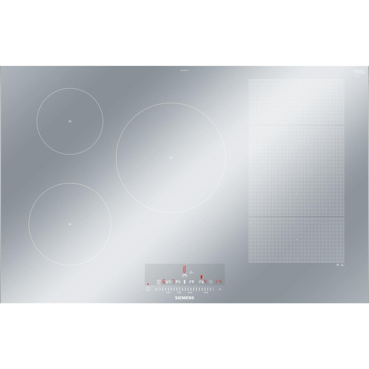 GRADE A2 - Siemens EX879FVC1E iQ700 81cm Induction Hob - Silver Glass