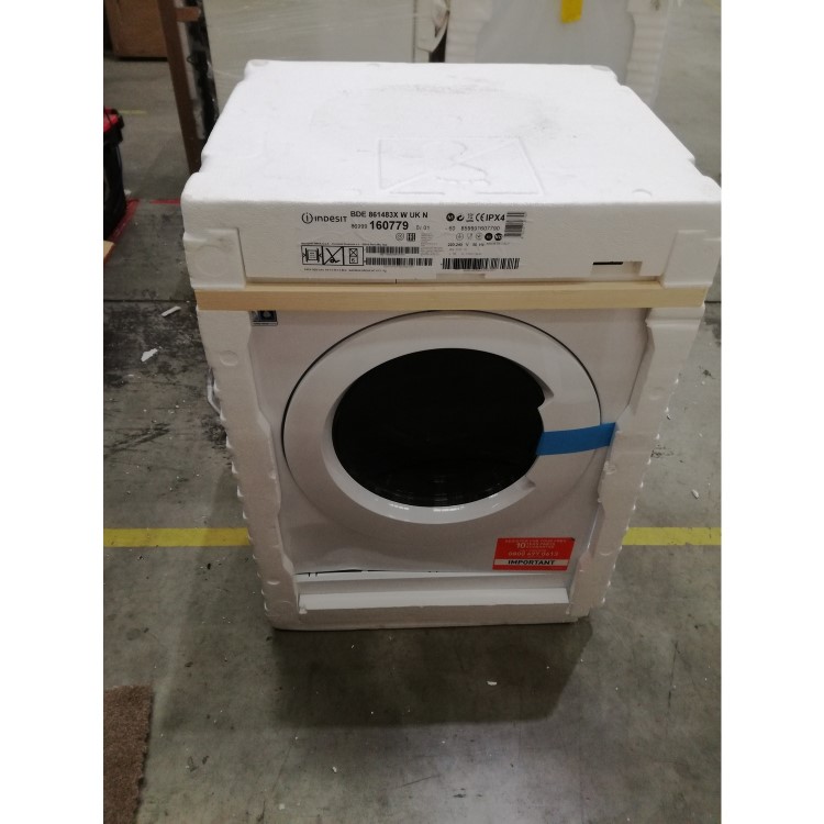 GRADE A3 - Indesit BDE861483XWUKN 8kg Wash 6kg Dry 1400rpm Freestanding Washer Dryer - White