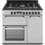 GRADE A3 - New World NW90DF3ST 90cm Triple Cavity Dual Fuel Range Cooker - Stainless Steel
