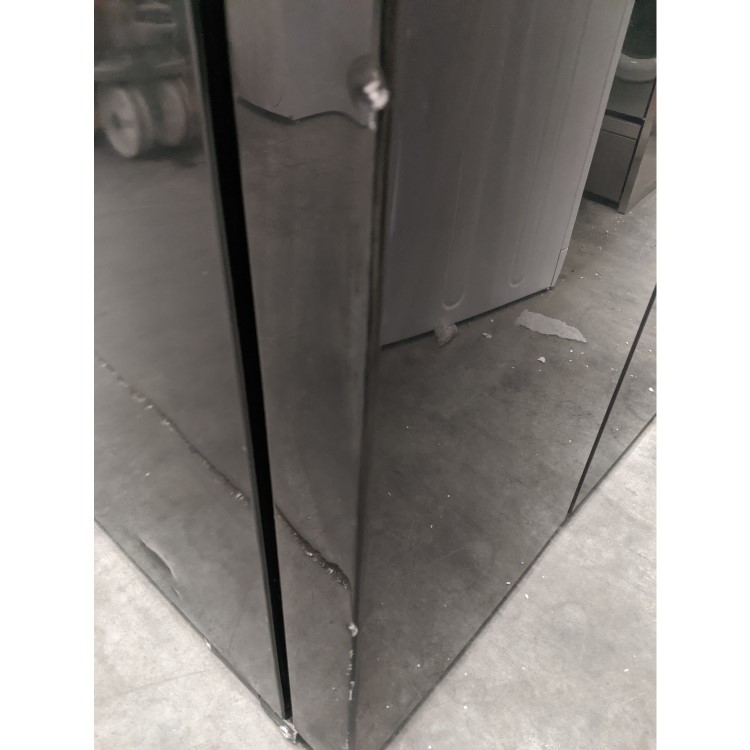 GRADE A3 - Beko ASD241B Frost Free Black American Fridge Freezer With Non-plumbed Water Dispenser  - Black
