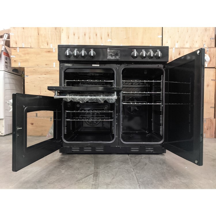Refurbished Belling Farmhouse 90E 90cm Electric Range Cooker - Black