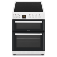 Refurbished electriQ EQEC60W4 60cm Electric Cooker White

