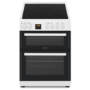 Refurbished electriQ EQEC60W4 60cm Electric Cooker White
