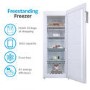 GRADE A3 - electriQ 166 Litre Freestanding Upright Freezer 144cm Tall Frost Free 55cm Wide - White