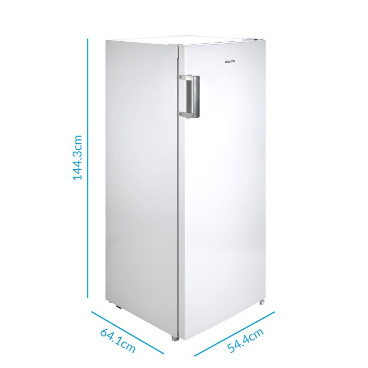 GRADE A3 - electriQ 166 Litre Freestanding Upright Freezer 144cm Tall Frost Free 55cm Wide - White
