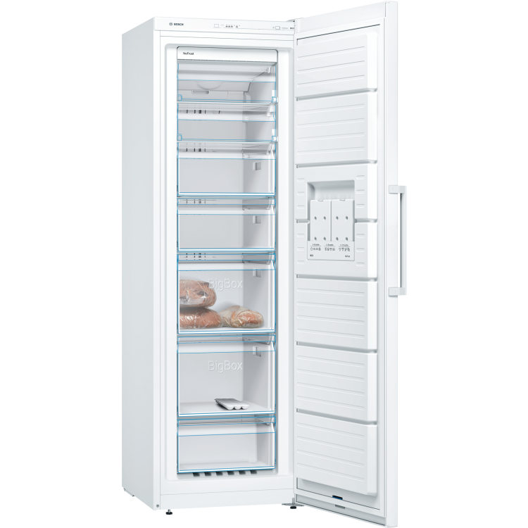 GRADE A1 - Bosch GSN36VW3VG 242 Litre Freestanding Upright Freezer 185cm Tall Frost Free 60cm Wide - White