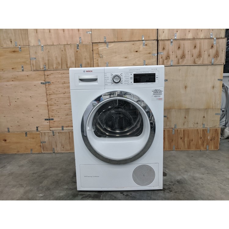 GRADE A3 - Bosch WTR88T81GB Serie 6 Heat Pump Tumble Dryer - White