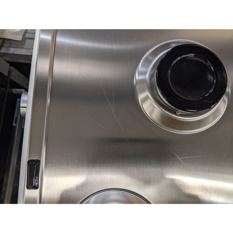 GRADE A3 - Hotpoint PCN752UIXH 73cm Five Burner Gas Hob - Stainless Steel