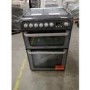 GRADE A3 - Hotpoint HUD61GS Ultima 60cm Double Oven Dual Fuel Cooker - Graphite