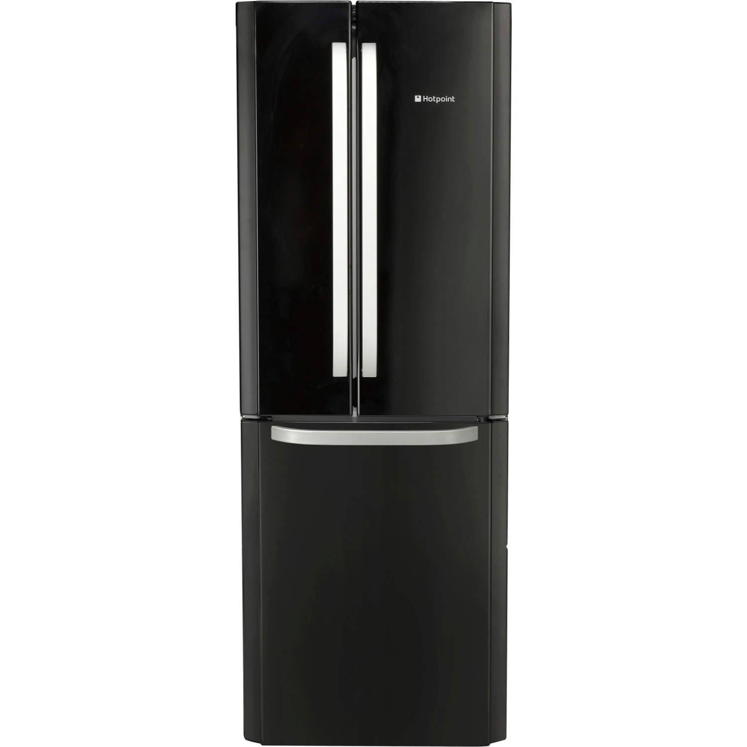 Hotpoint Ffu3dk 450 Litre Freestanding Fridge Freezer 60 40 Split Frost Free 70cm Wide Black Appliances Direct