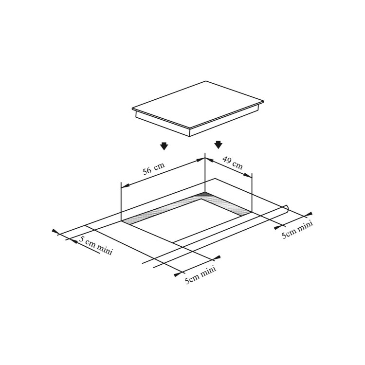 Candy CI640CBA Low Absorption 60cm Induction Hob
