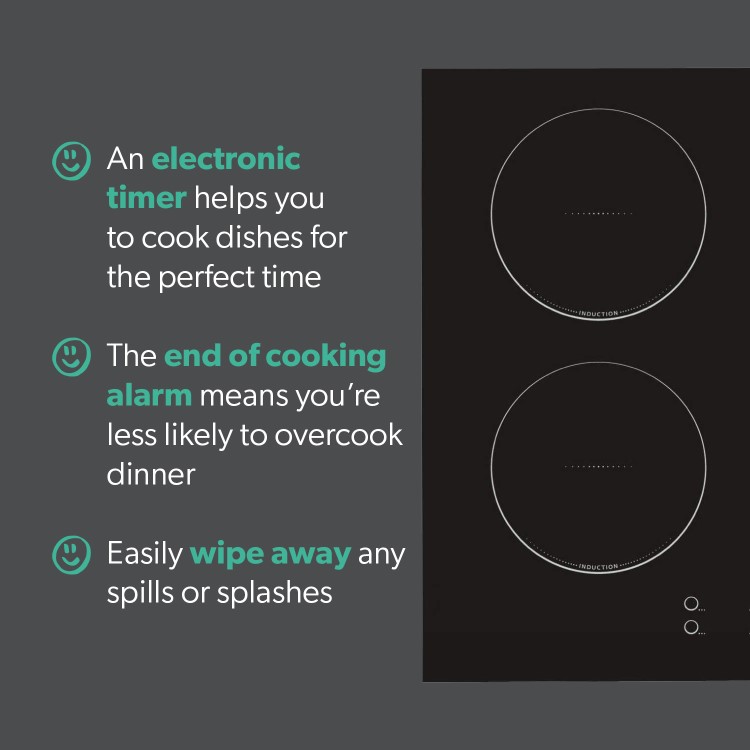 Candy CI640CBA Low Absorption 60cm Induction Hob