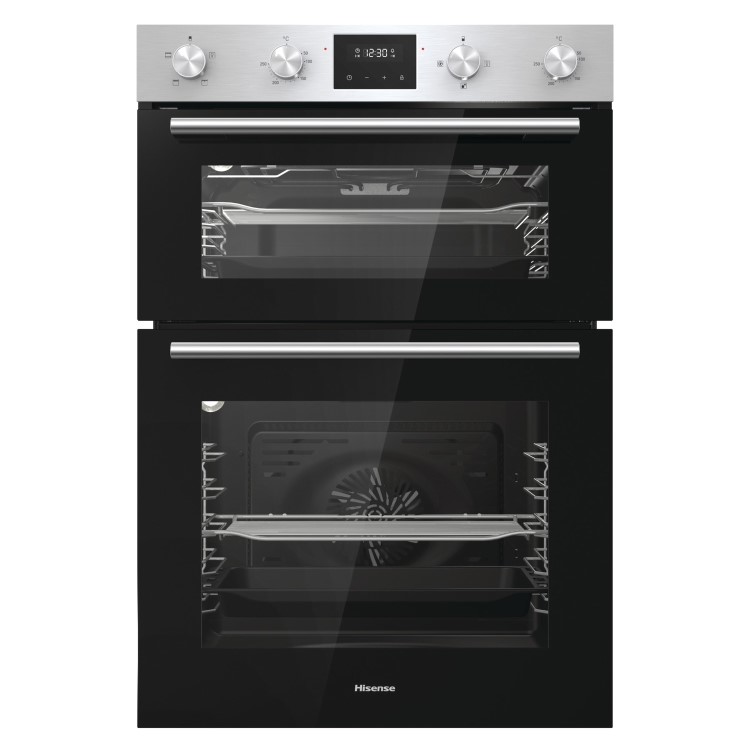 Refurbished Hisense BID95211XUK 60cm Double Built In Oven Stainless Steel