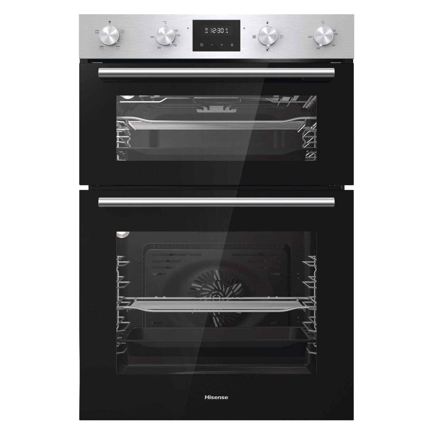 Refurbished Hisense BID95211XUK 60cm Double Built-In Electric Oven Stainless Steel