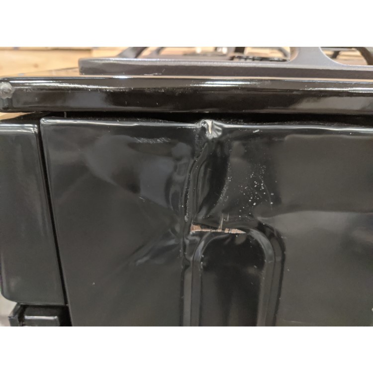 Refurbished Rangemaster 10727 Professional+ 60cm Double Oven Gas Cooker Black And Chrome
