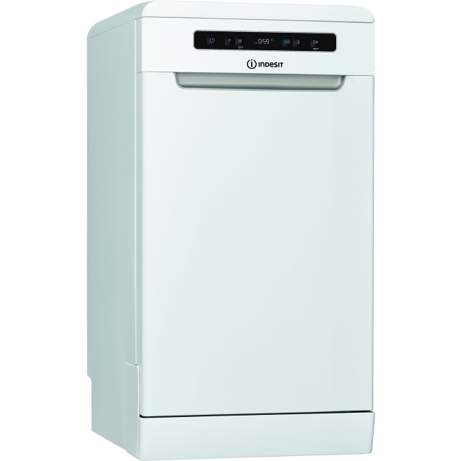GRADE A1 - Indesit DSFO3T224Z 10 Place Slimline Freestanding Dishwasher - White