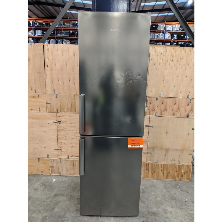 GRADE A3 - Hotpoint H5T811IMXH1 189x60cm 338L Freestanding Fridge Freezer - Shiny Stainless Steel