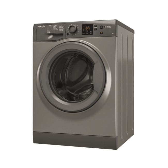 HOTPOINT NSWM863CGG 8kg 1600rpm Freestanding Washing Machine - Graphite