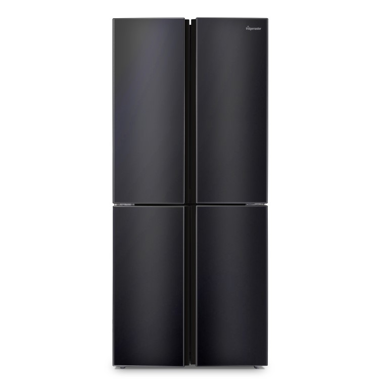 Fridgemaster 394 Litre Four Door American Fridge Freezer With Multiflow  - Black