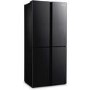 Fridgemaster 394 Litre Four Door American Fridge Freezer With Multiflow  - Black