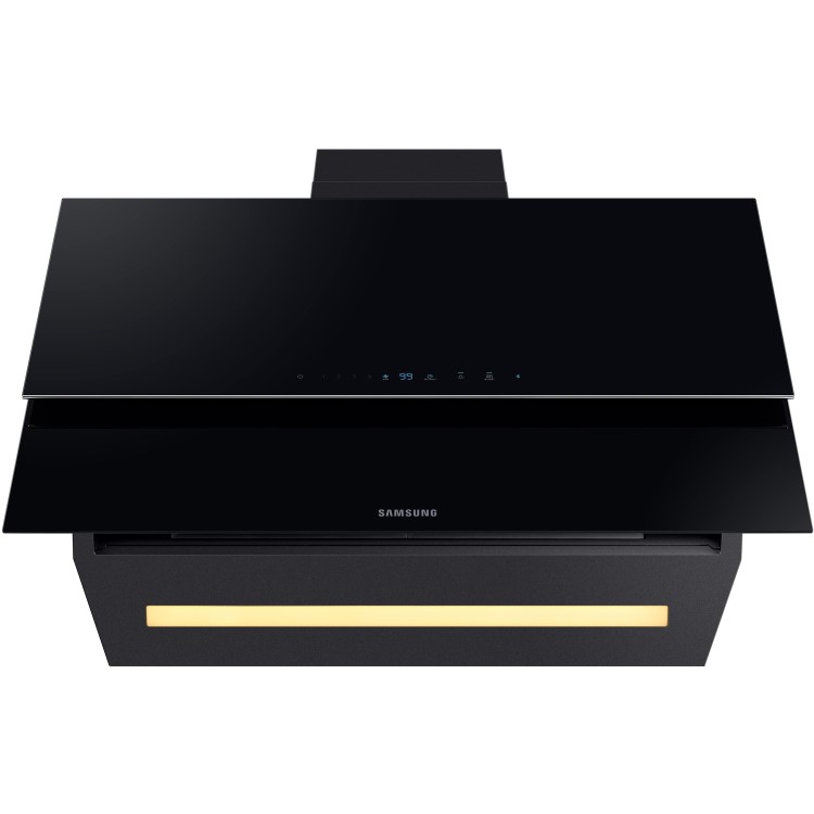 Refurbished Samsung NK36N9804VB 90cm Angled Chimney Cooker Hood Black