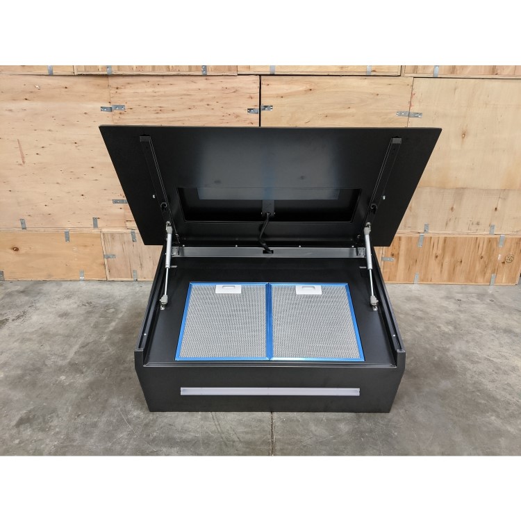 Refurbished Samsung NK36N9804VB 90cm Angled Chimney Cooker Hood Black