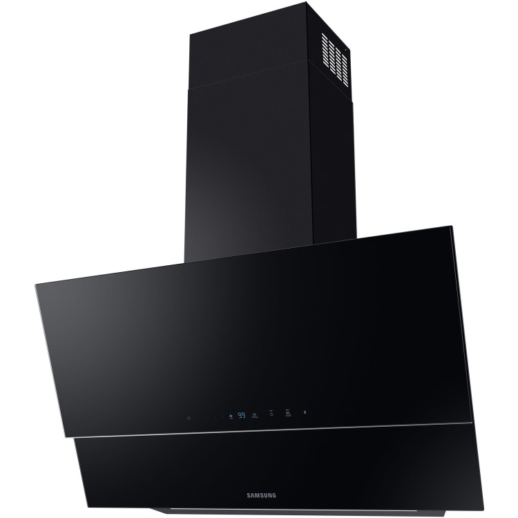 Refurbished Samsung NK36N9804VB 90cm Angled Chimney Cooker Hood Black