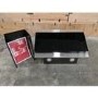 Refurbished Hotpoint PHVP64FALK 60cm Touch Control Angled Cooker Hood - Black Glass & Stainless Steel