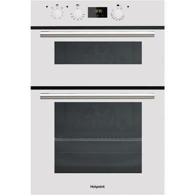 double oven range in white