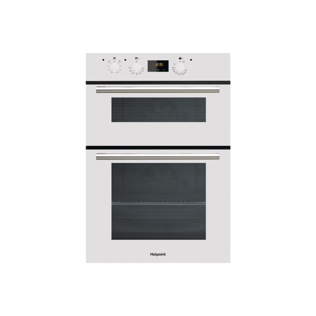 Hotpoint DD2540WH Electric BuiltIn Double Oven White Appliances Direct