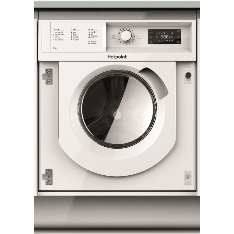 GRADE A3 - HOTPOINT BIWMHG71284 7kg 1200rpm Integrated Washing Machine - White