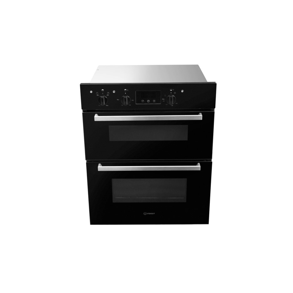 Indesit Aria Electric Built Under Double Oven Black IDU6340BL