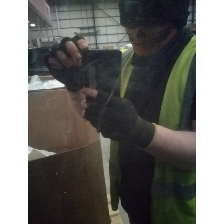 GRADE A3 - Beko ASD241B Frost Free Black American Fridge Freezer With Non-plumbed Water Dispenser  - Black