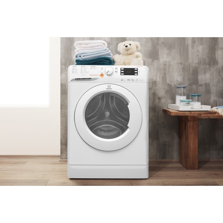 INDESIT XWDE1071681XW Innex 10kg Wash 7kg Dry 1600rpm Freestanding Washer Dryer - White