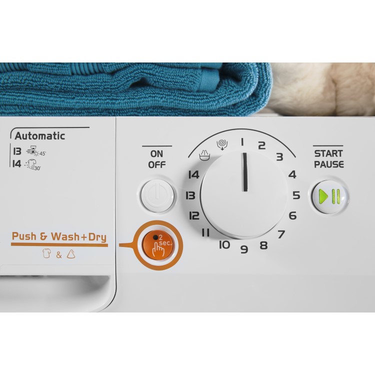 INDESIT XWDE1071681XW Innex 10kg Wash 7kg Dry 1600rpm Freestanding Washer Dryer - White