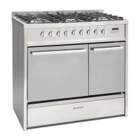 GRADE A3 - Montpellier MRT91DFMX 90cm Twin Cavity Dual Fuel Range Cooker - Stainless Steel