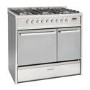 GRADE A3 - Montpellier MRT91DFMX 90cm Twin Cavity Dual Fuel Range Cooker - Stainless Steel