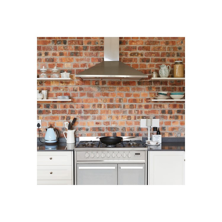 Refurbished Montpellier MRT91DFMX 90cm Dual Fuel Range Cooker Stainless Steel