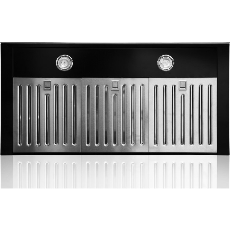 Refurbished Hotpoint PHBS98CLTDK 90cm Slimline Chimney Cooker Hood Black