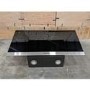 GRADE A3 - Hotpoint PHVP87FLTK 80cm Angled Glass Chimney Cooker Hood in Black