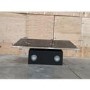 GRADE A3 - Hotpoint PHVP87FLTK 80cm Angled Glass Chimney Cooker Hood in Black
