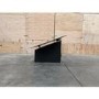 GRADE A3 - Hotpoint PHVP87FLTK 80cm Angled Glass Chimney Cooker Hood in Black