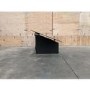 GRADE A3 - Hotpoint PHVP87FLTK 80cm Angled Glass Chimney Cooker Hood in Black
