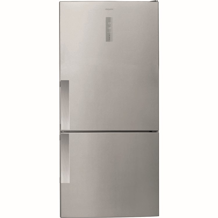 GRADE A2 - Hotpoint H84BE72XO3UK American Style Frost Free Freestanding Fridge Freezer - Silver