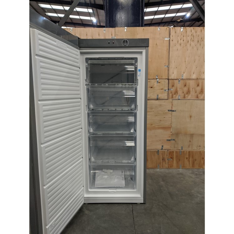 GRADE A3 - INDESIT UI41S 185 Litre Freestanding Upright Freezer 142cm Tall A+ Energy Rating 59.5cm Wide - Silver